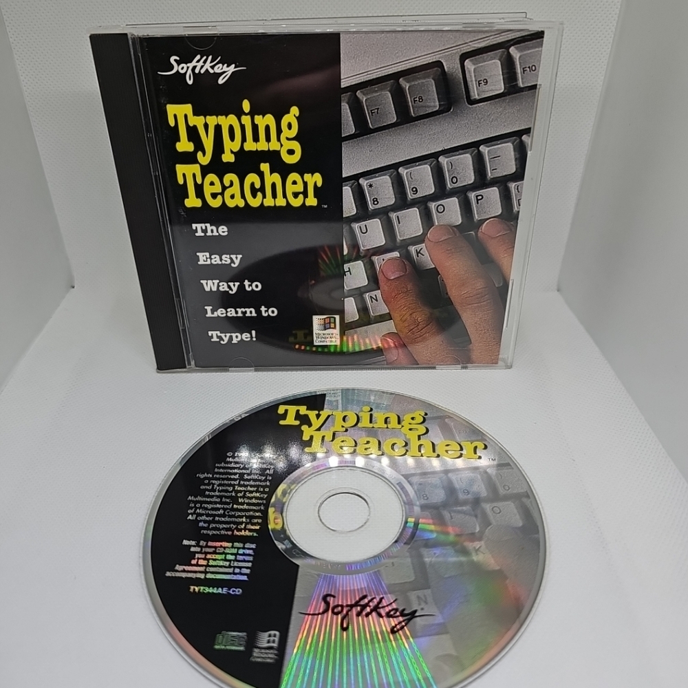 Typing Teacher (Softkey, PC Game CD, 1993)